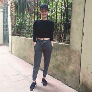 Quần Jogger Len Tăm Thun Gân Siêu co giãn