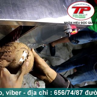 máy bóc tách gáo dừa khô