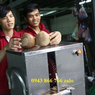 máy bóc tách gáo dừa khô