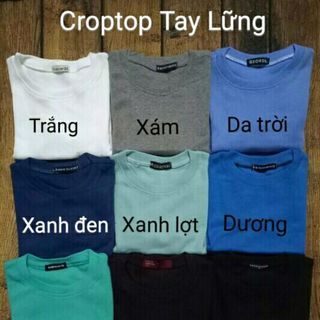CropTop Tay Ngắn Vải Dày dặn