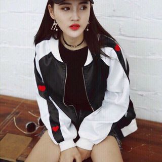 Áo khoác dù tim phong cách Hàn Quốc siêu hottt