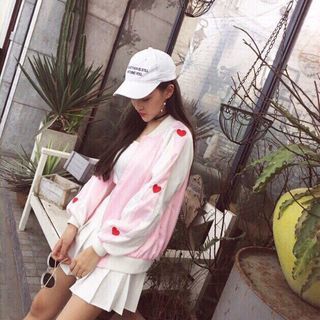 Áo khoác dù tim phong cách Hàn Quốc siêu hottt