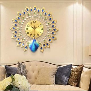 Đồng Hồ Trang Trí Chim Công BMTT03A