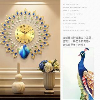 Đồng Hồ Trang Trí Chim Công BMTT03A