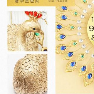 Đồng Hồ Trang Trí Chim Công BMTT03A