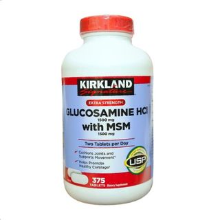 Kirkland Signature Glucosamine HCL MSM 375 viên - Viên uống hỗ trợ và điều trị các bệnh xương khớp giá sỉ