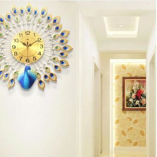 Đồng Hồ Trang Trí Chim Công BMTT03B