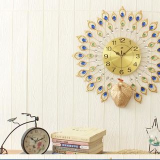 Đồng Hồ Trang Trí Chim Công BMMTT03C