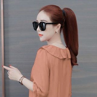 ÁO KIỂU CỔ SEN NHÚN BÈO