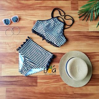 Bikini 2 mảnh sọc yếm