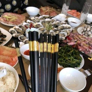 đũa hợp kim mạ vàng