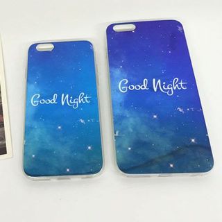 ốp bóng trang gương hình goodnight đủ dòng điện thoại