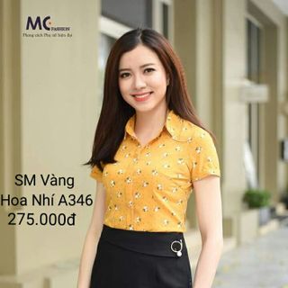 Áo thiết kế MC nữ Vàng bông nhí Mã A346 - Cty MC giá sỉ