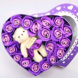 hồng sáp hộp tim