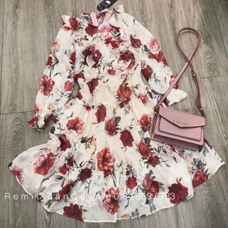 đầm hoa voan đẹp