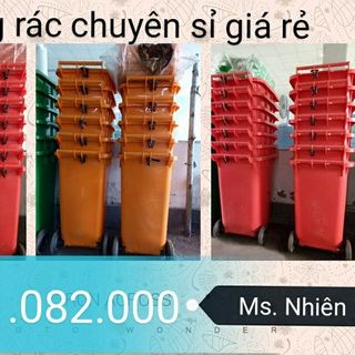 Đại lý cung cấp thùng rác giá rẻ- thùng rác 120L 240L 660L giá tốt giá sỉ