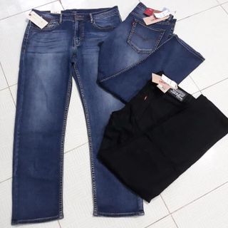 Quần jeans Arma nam trơn màu xanh đương đậm đơn giản wax trắng nhẹ - Mã QJ0001 - xịn