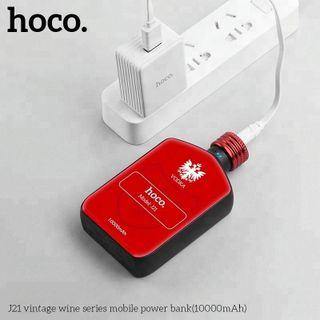 Hoco - Pin Sạc Dự Phòng Rượu Vang Cổ Điển J21 - Dung Lượng 10000mAh