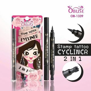Kẻ mắt 2 đầu in HOA Obuse Stamp Tattoo Thái Lan mới nhất OB1339