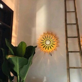 Đèn Gỗ Hoa Hướng Dương