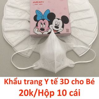 KHẨU TRANG Y TẾ 3D CHO BÉ -Giá sỉ