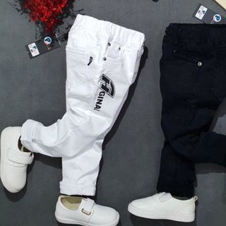 Quần dài bé trai jean co giãn