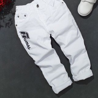 Quần dài bé trai jean co giãn