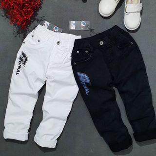 Quần dài bé trai jean co giãn
