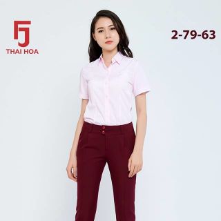 Quần tây thái hòa 9 tấc màu đỏ đô 2-79-63 giá sỉ