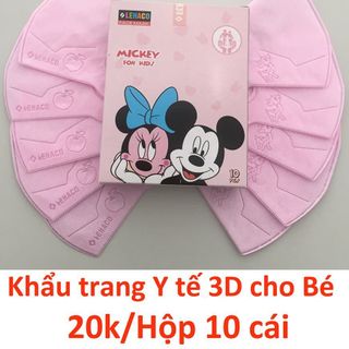 KHẨU TRANG Y TẾ 3D CHO BÉ