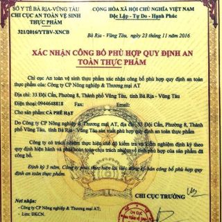 Cà phê sạch nguyên chất -organic coffee