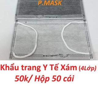 KHẨU TRANG MEDICARE HI-TECH XÁM THẢO NGỌC