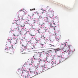 Đồi Bộ Bé Gái Tay Dài Cotton