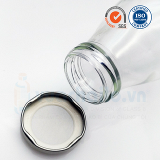 Chai Thủy Tinh Dáng Tròn 500ml