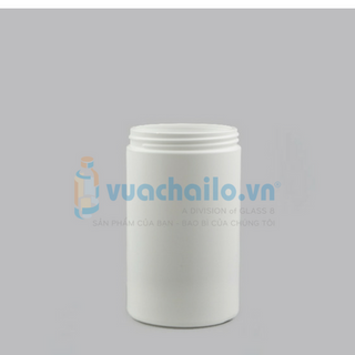 Hũ Nhựa HDPE Trắng 1200ml