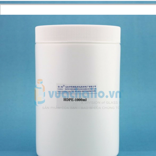 Hũ Nhựa HDPE Trắng 1200ml