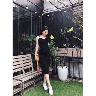ĐẦM THUN BODY 2 DÂY MẢNH XẺ TÀ