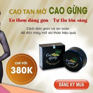 Kem ta mỡ cao gừng