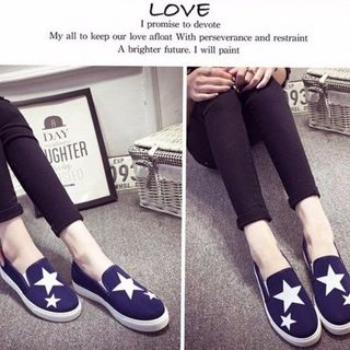 GIÀY LƯỜI SLIP ON ÊM CHÂN GIÁ TỐT HỌA TIẾT NGÔI SAO giá sỉ