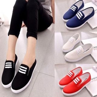 GIÀY LƯỜI SLIP ON ÊM CHÂN GIÁ TỐT HỌA TIẾT 3 DÂY giá sỉ