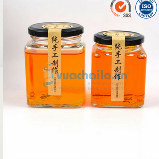 Hũ thủy tinh vuông 50ml 80ml 100ml 200ml380ml500ml750ml
