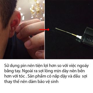 Combo dụng cụ lấy ráy tai 10 món và máy ngoáy tai có hộp đựng kim loại