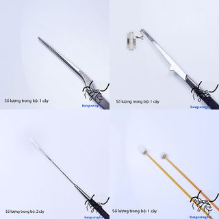 Combo dụng cụ lấy ráy tai 10 món và máy ngoáy tai có hộp đựng kim loại