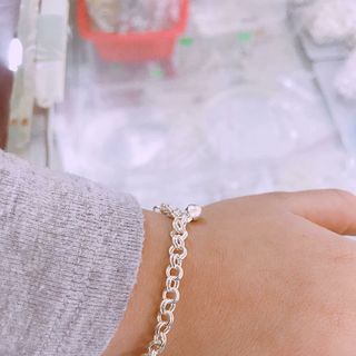 lắc tay bạc trẻ em dây mềm