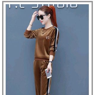 SET BỘ NHUNG VC QUẦN ỐNG SUÔNG
