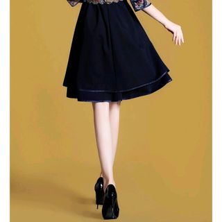 ĐẦM XÒE CỔ TÀU IN HỌA TIẾT