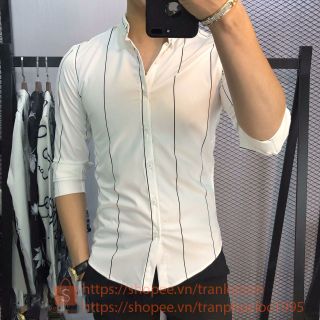 Áo sơmi sọc nhỏ