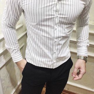 Áo sơmi sọc nhỏ bé