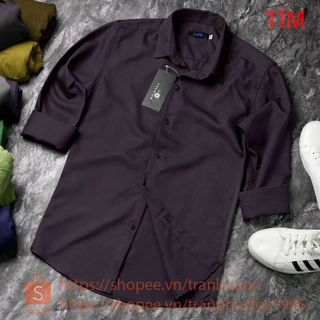 Áo sơmi màu trơn body hàn quốc