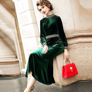 ĐẦM NHUNG ĐUÔI CÁ PHỐI HẠT